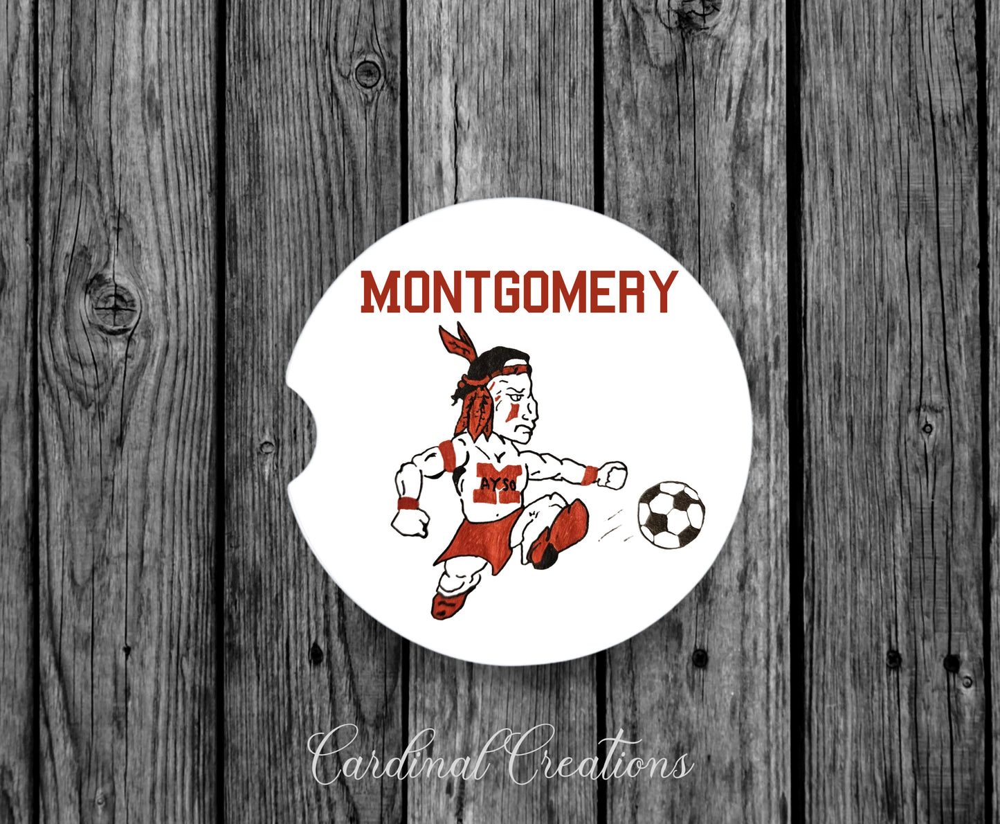 Car Coaster AYSO Raider Montgomery
