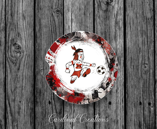 Car Coaster Montgomery AYSO Raider with R&B soccer BG