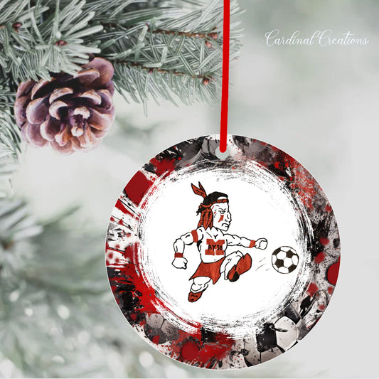 Ornament Montgomery AYSO Raider with R&B soccer BG