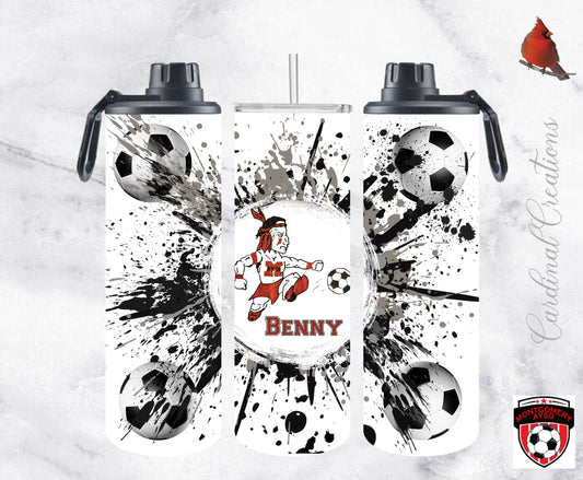 Montgomery AYSO Soccer Ball Splatter 20oz Tumbler