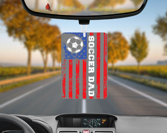 Air Freshener Soccer Dad (Red, white & blue)