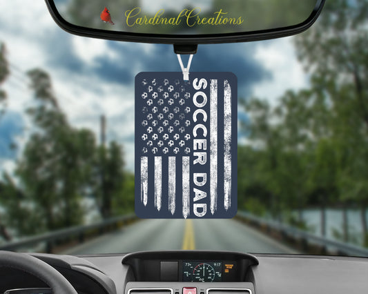 Air Freshener Soccer Dad (Gray & White)