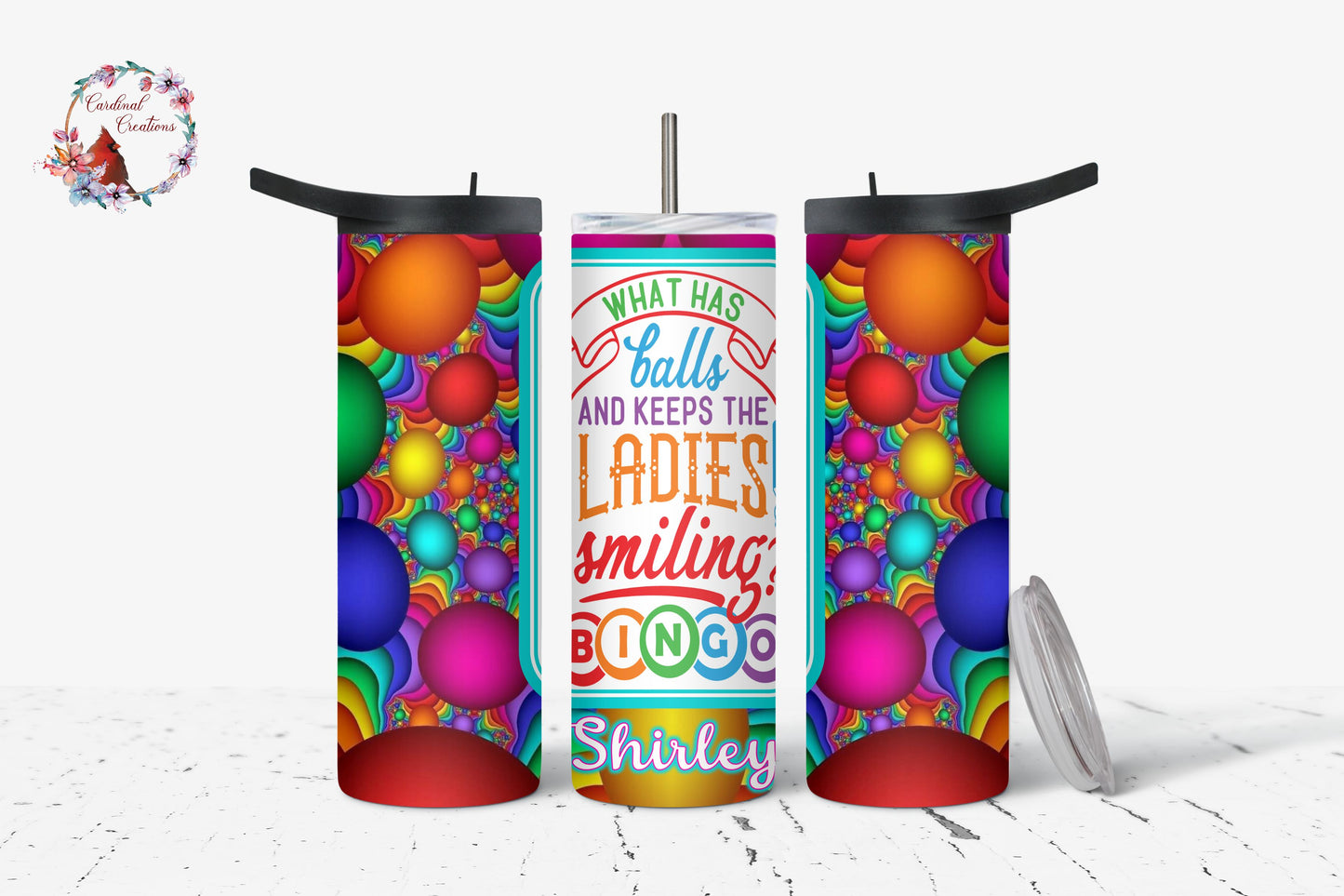 What has balls and keeps the ladies smiling? BINGO