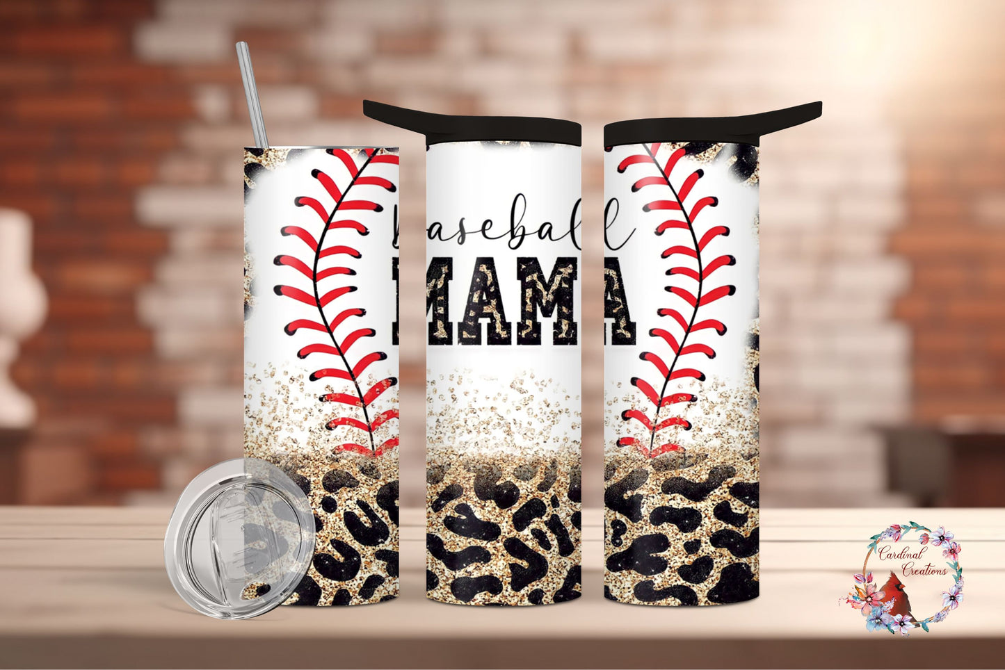 Baseball Mama Leopard