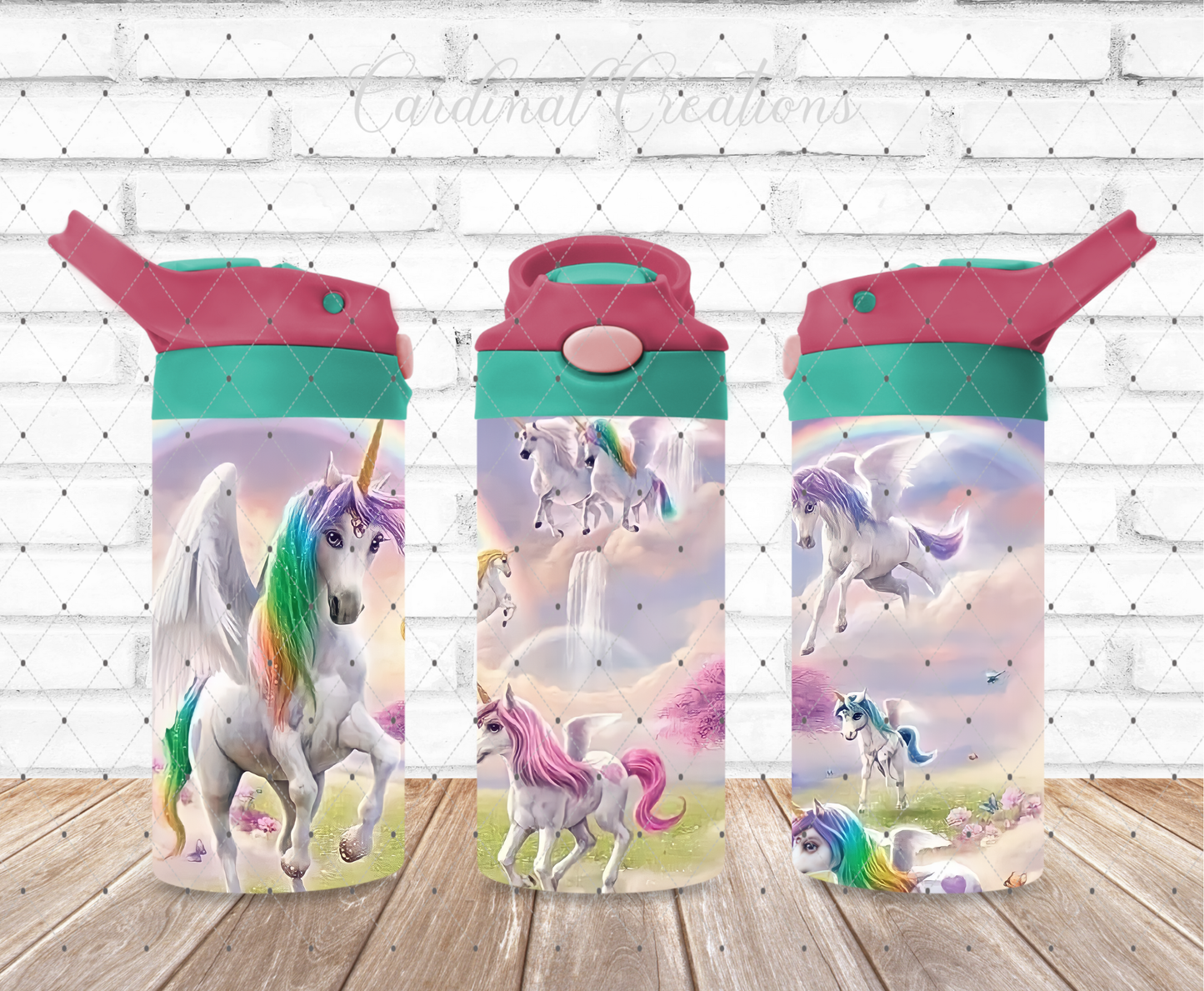 Kids' Sippy and Water Bottle Set - Unicorns