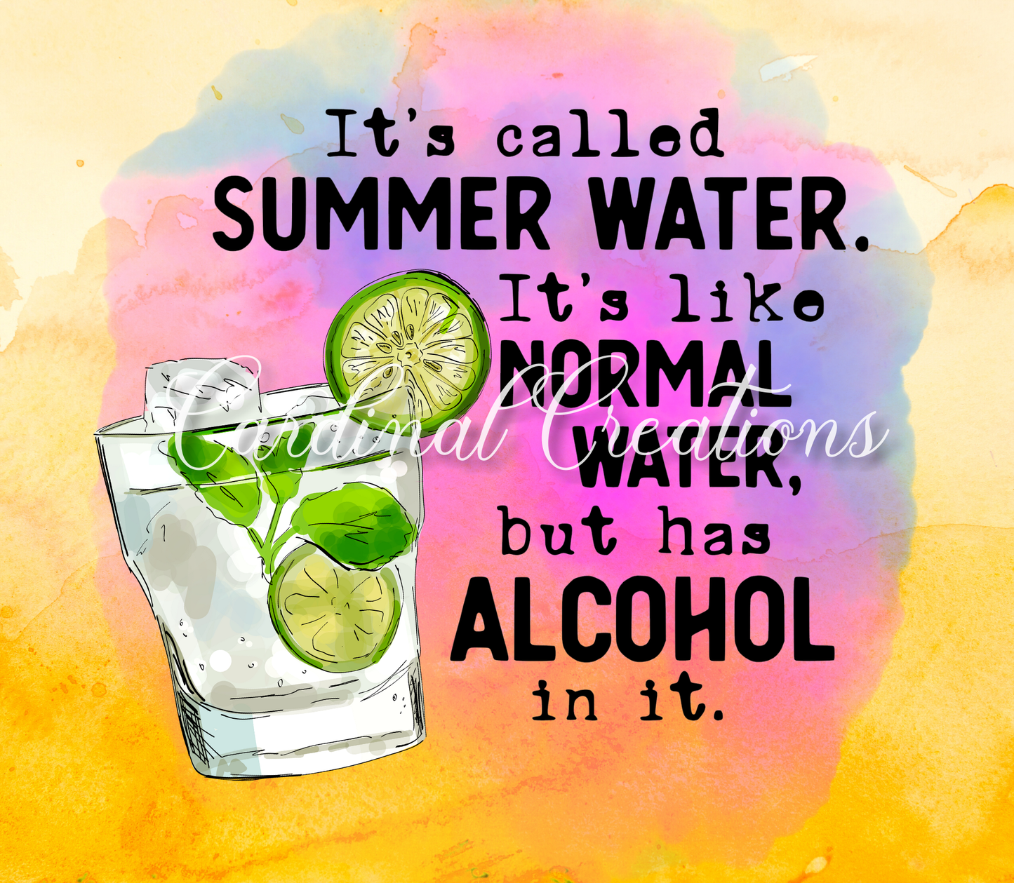 Can Cooler Summer Water