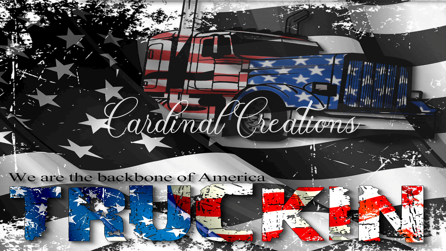 Can Cooler Backbone of America Truckin'