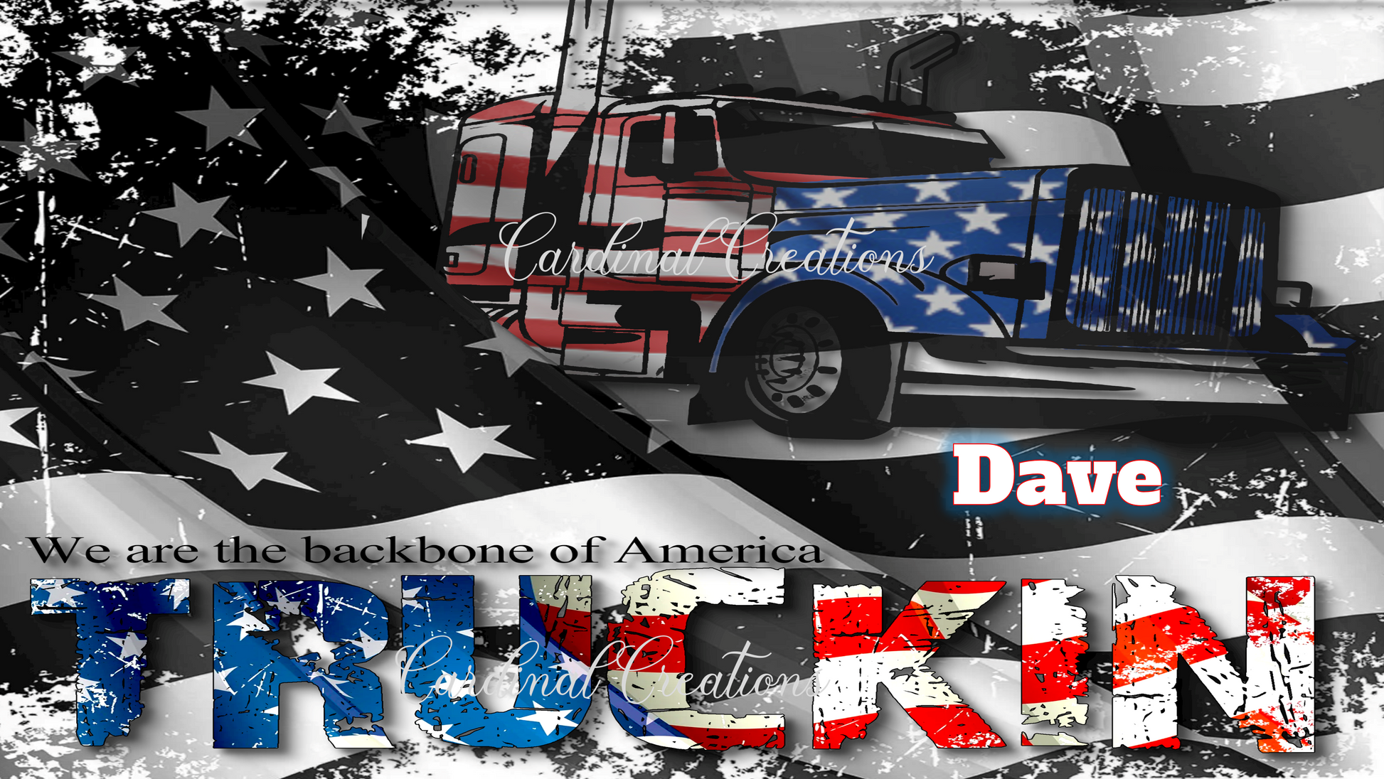 Can Cooler Backbone of America Truckin'