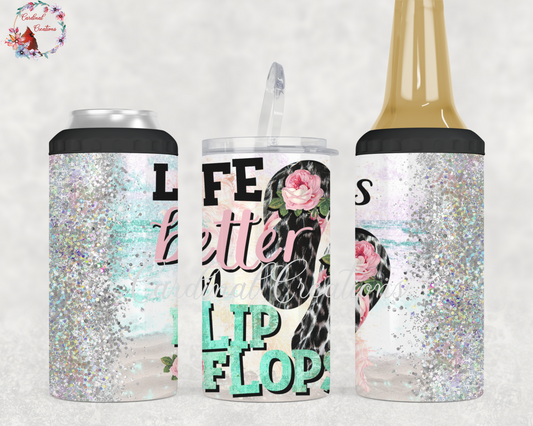 Can Cooler Life is Better in Flip Flops