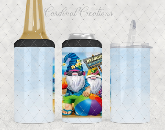 Can Cooler It's 5 o'clock Somewhere Gnomes