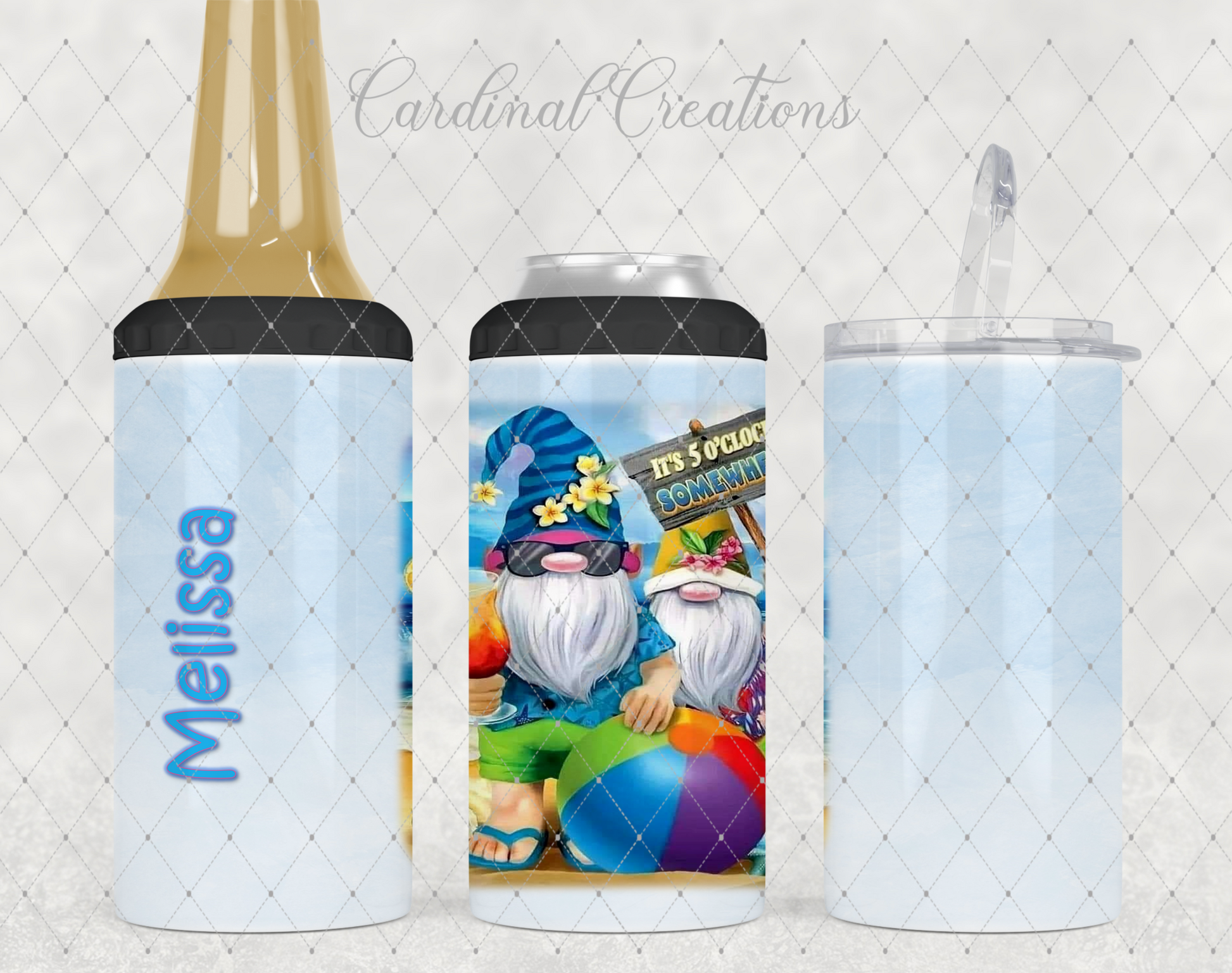 Can Cooler It's 5 o'clock Somewhere Gnomes