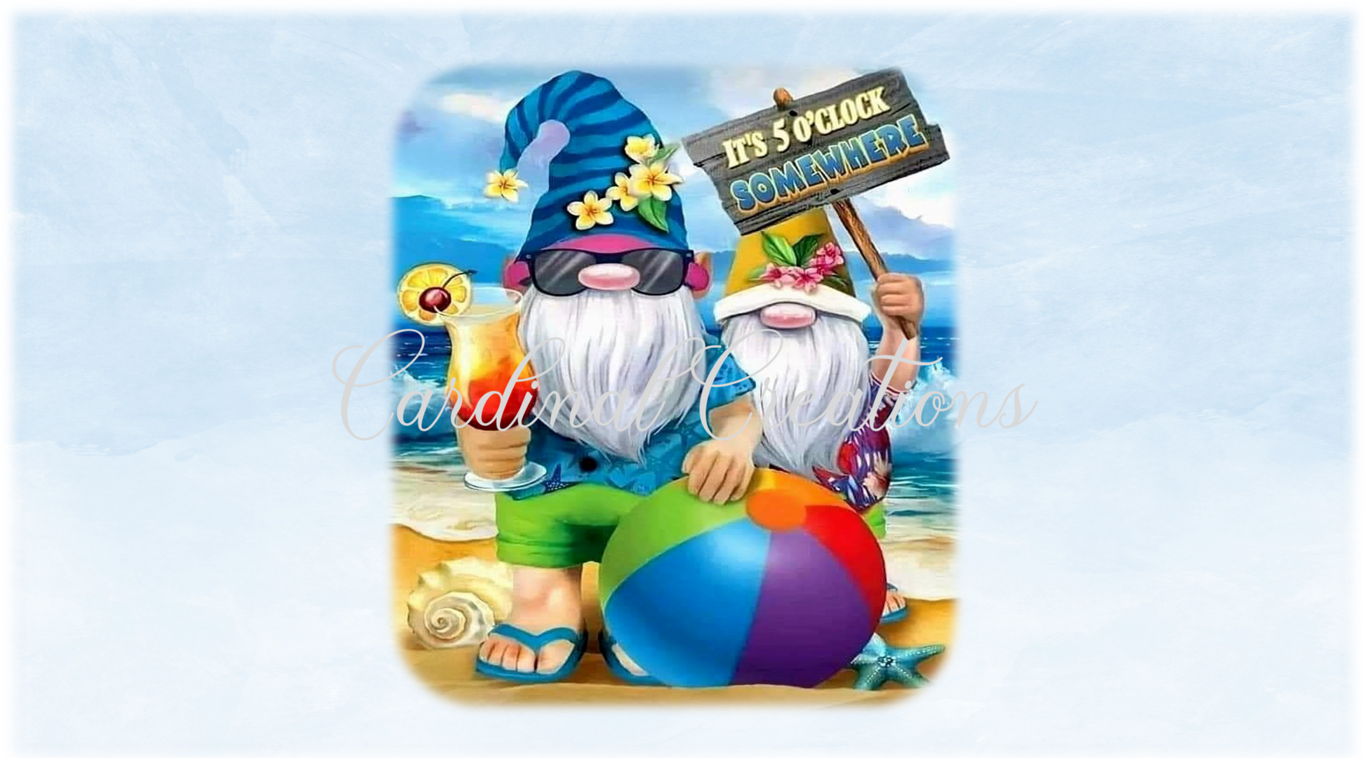 Can Cooler It's 5 o'clock Somewhere Gnomes