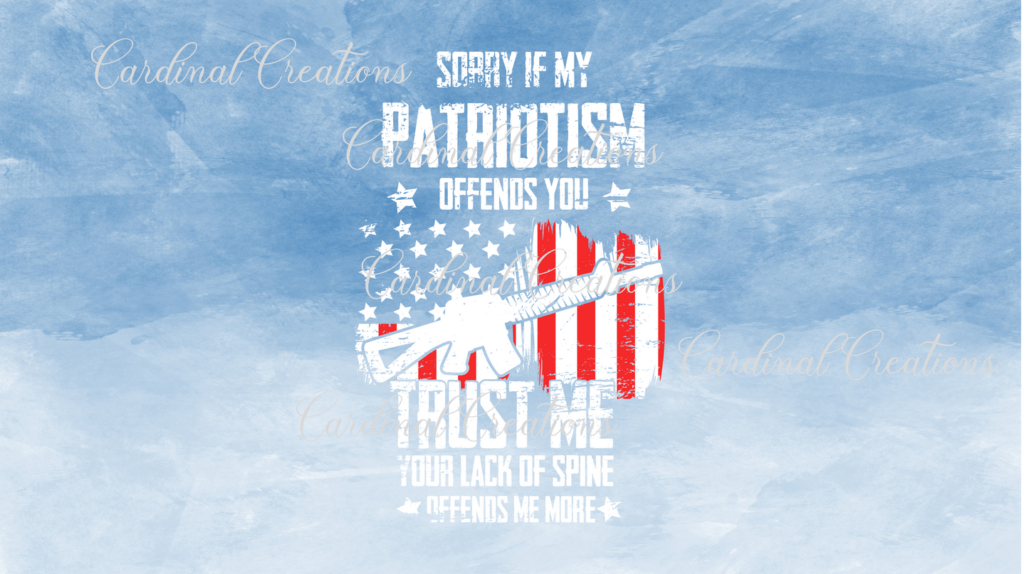 Can Cooler Sorry if My Patriotism Offends You