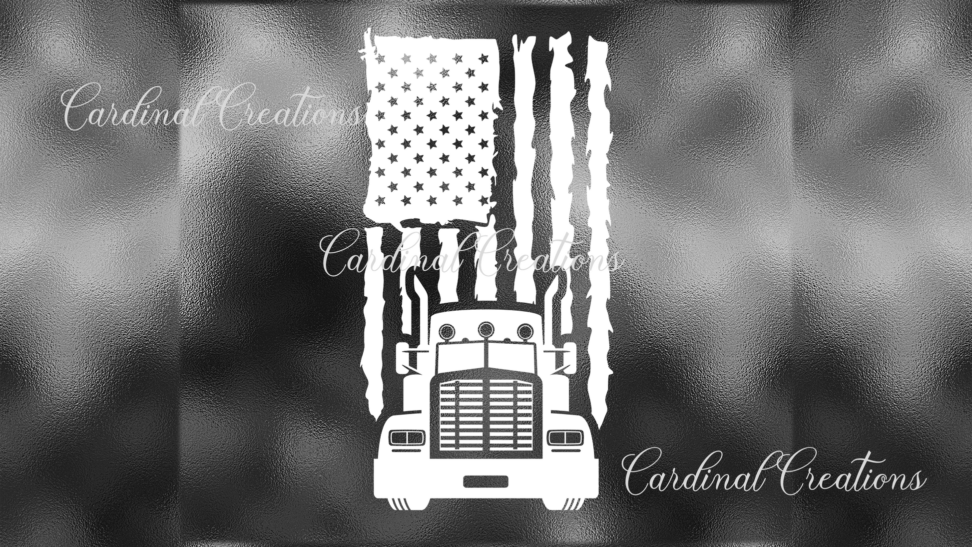 Can Cooler Semi Truck w/Flag